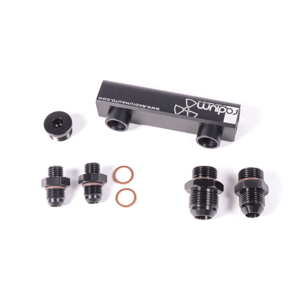 Radium Engineering 4 Port Manifold For Twin Bosch 044 Fuel Pumps
