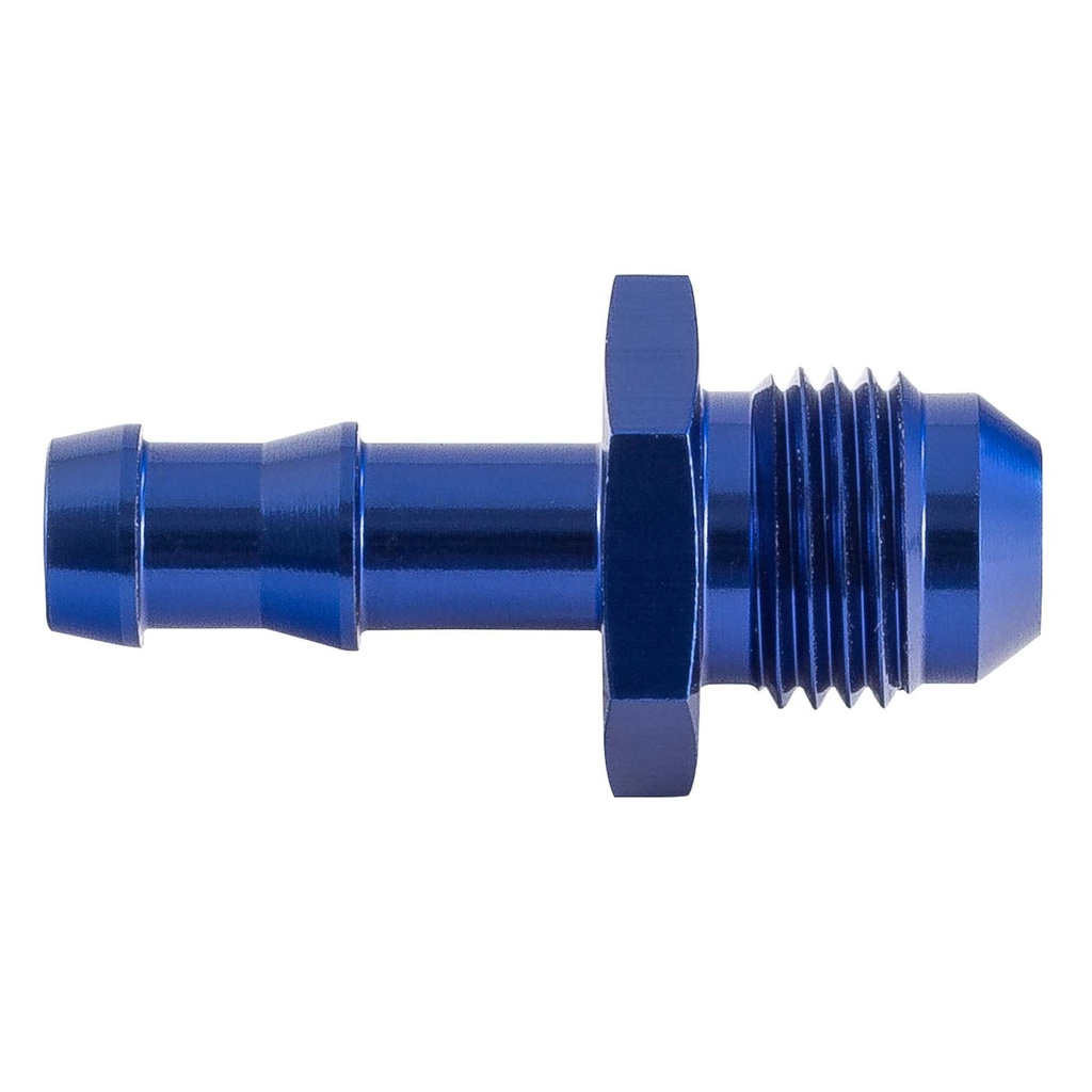 [822668-2290480] Automotive Plumbing Solutions Male JIC -6 To Push On Hose Fitting (Black, 8mm Bore)