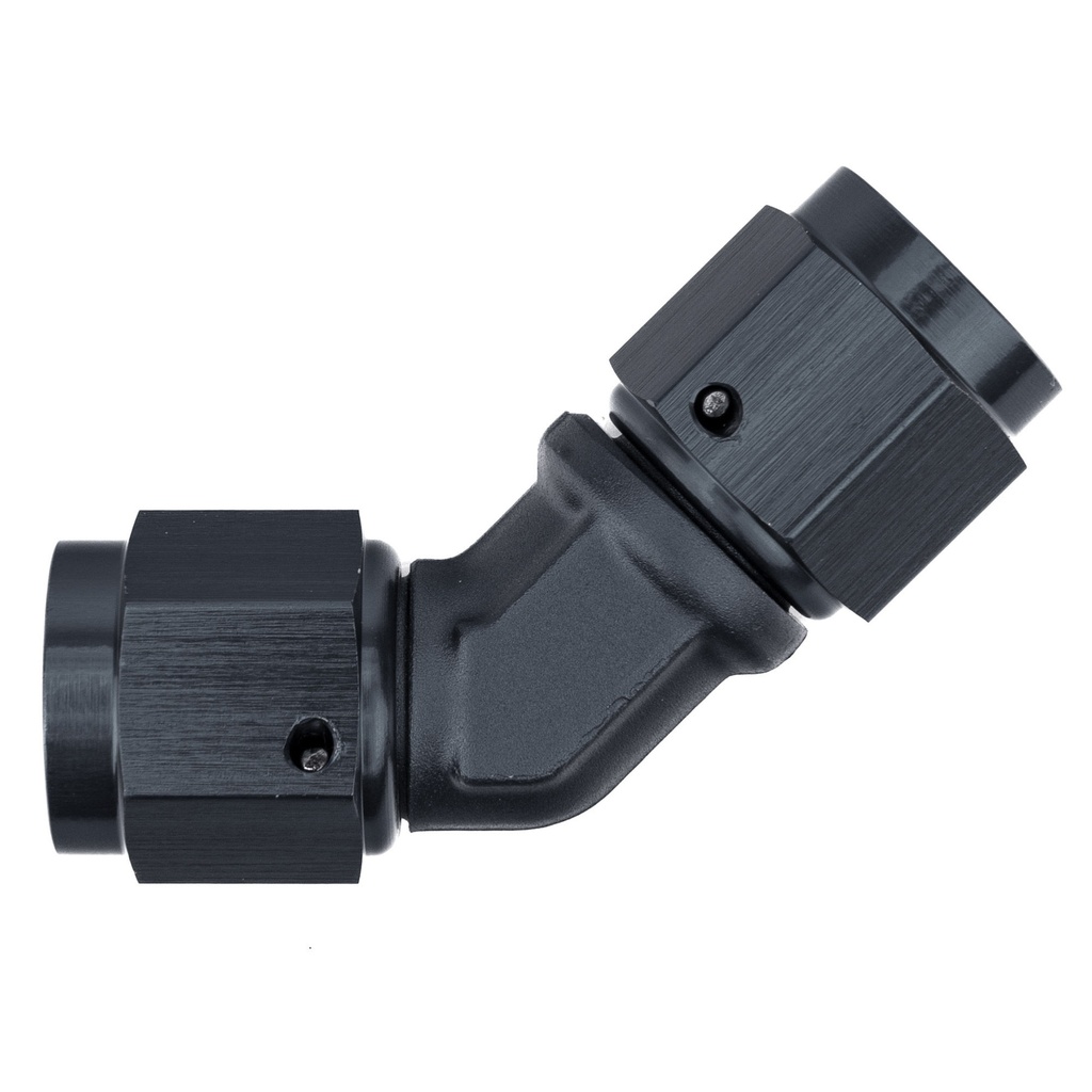 Automotive Plumbing Solutions Forged 45 Degree Female Swivel Adaptor JIC Thread