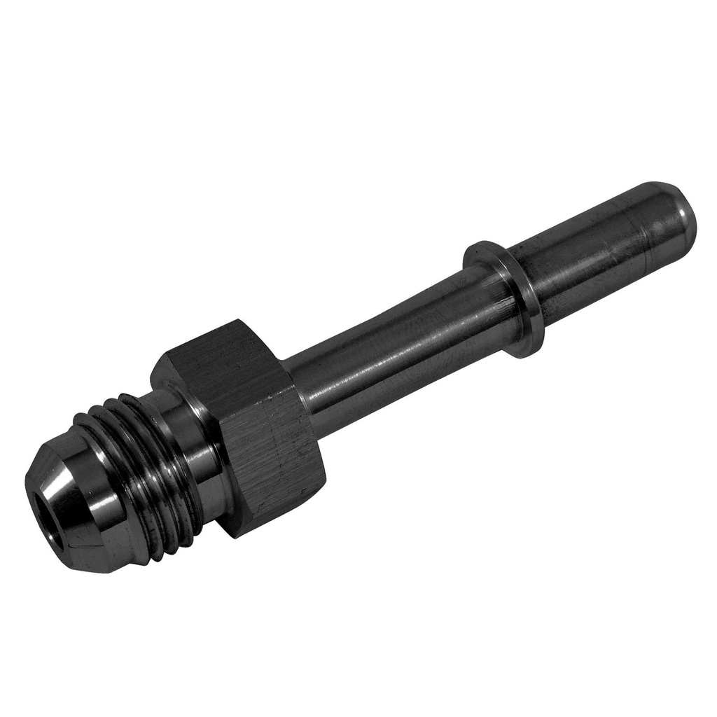[2016662-2379542] Automotive Plumbing Solutions OE Fuel Line To JIC Male/Male Quick Connect Adaptor (Black, -6 JIC Male To 5/16 Inch Male)
