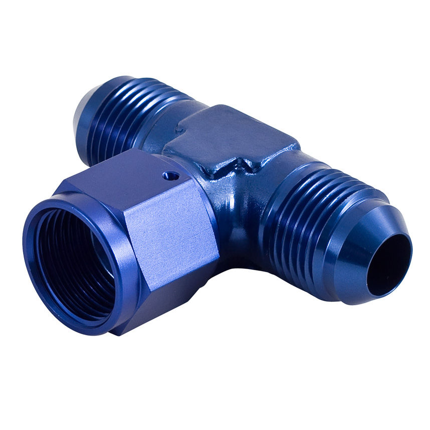 Automotive Plumbing Solutions Adaptor Tee Male Thread on Run Swivel Female On Leg