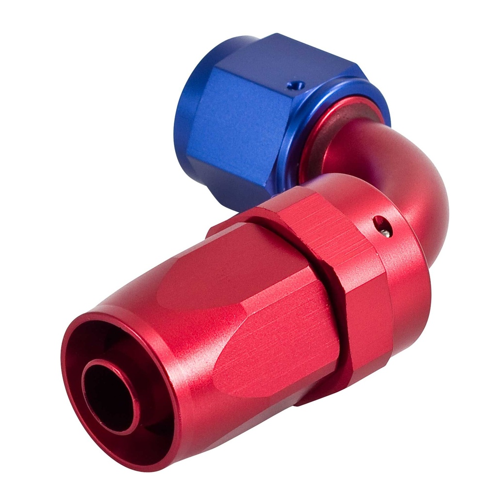 [821249-1482446] Automotive Plumbing Solutions Reusable Swivel Hose End Fittings (Straight, Black, -6)