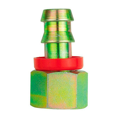 [264131-1874273] Automotive Plumbing Solutions Steel Female Socketless Hose Fitting (Straight, -10 JIC, 5/8 Inch Bore)