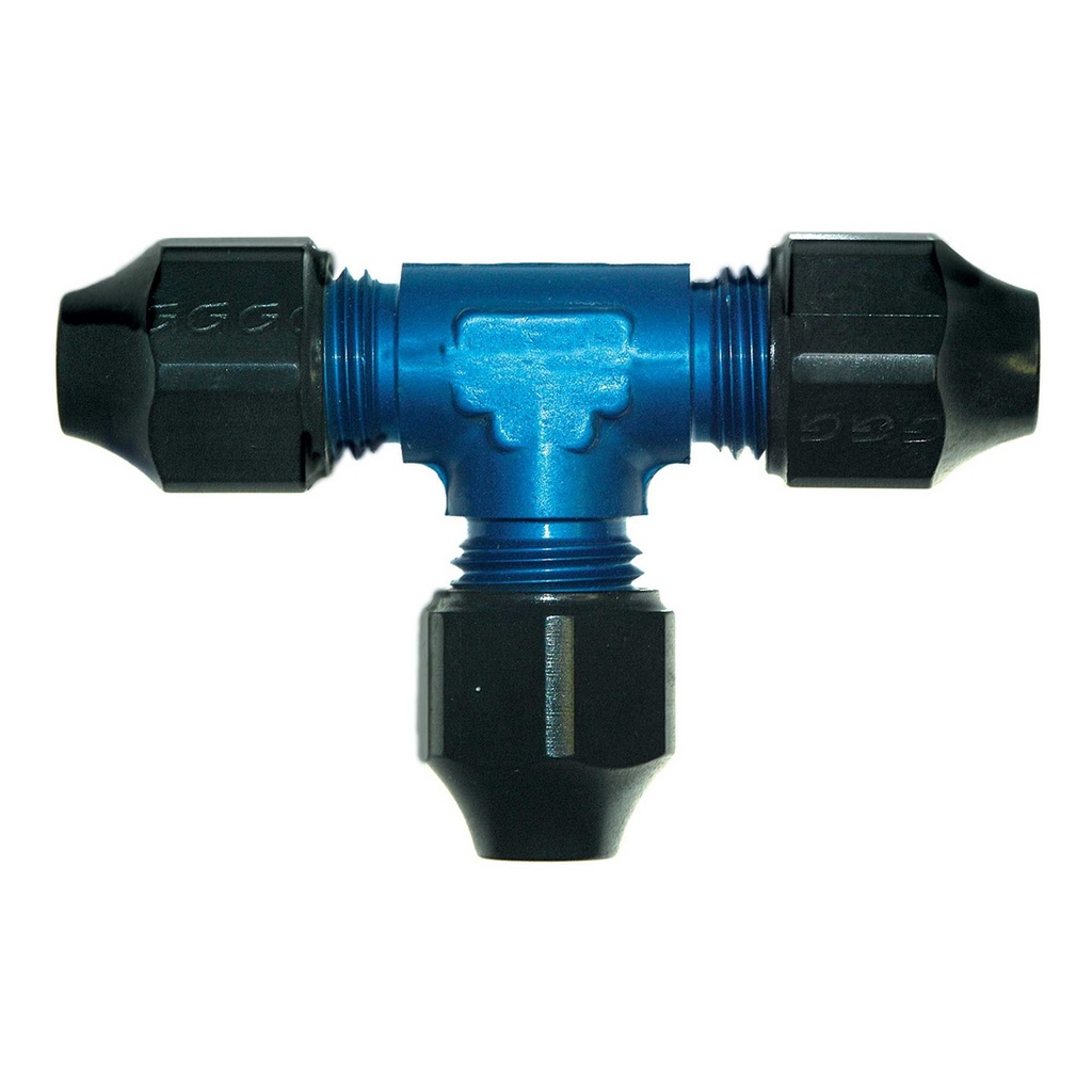 [781285-1920125] Goodridge T-Piece Fitting For Hardline Hose (Equal, 9/16 Inch UNF, 10mm)