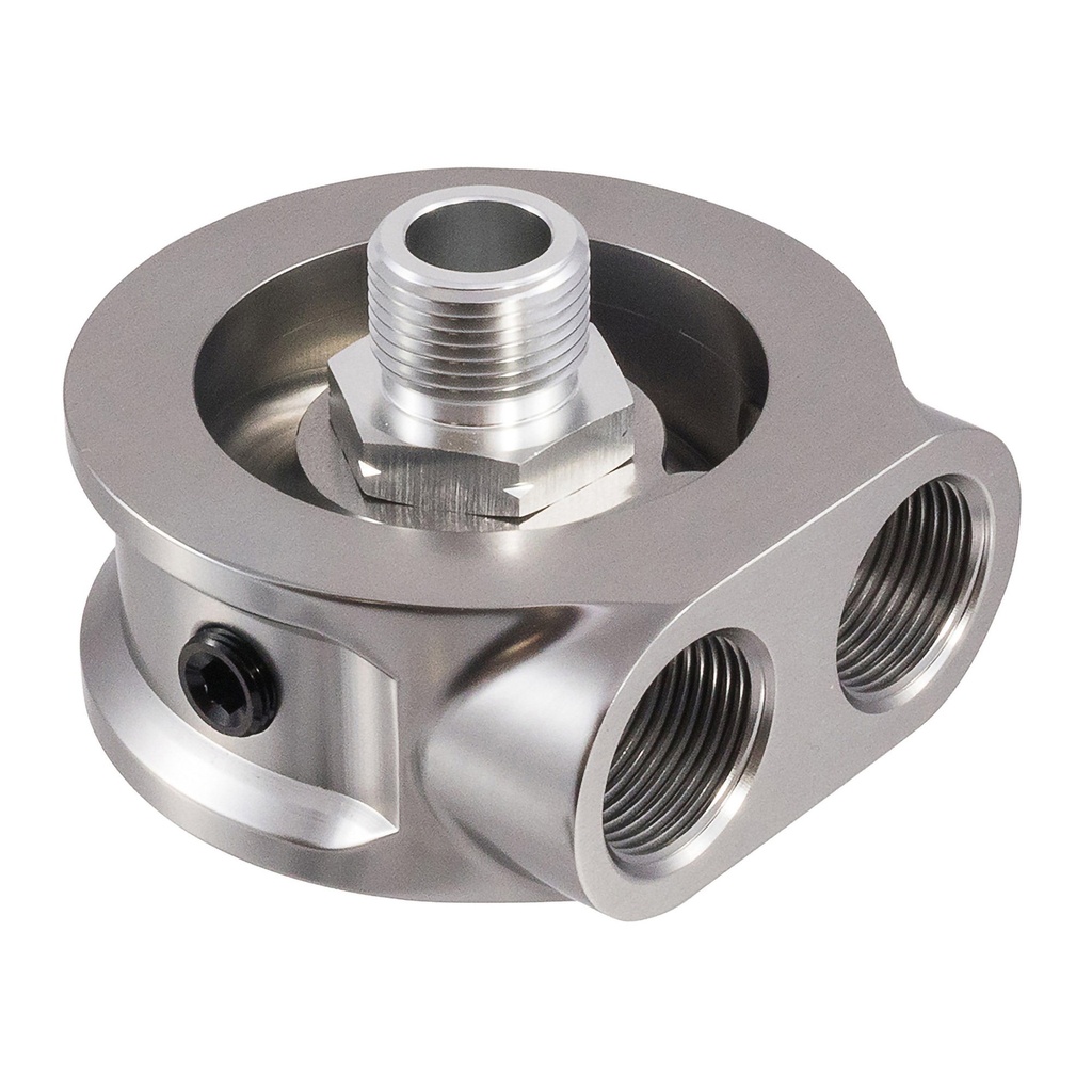 [2015674-2268061] Susa Billet Oil Sandwich Plate With Sender Take Off Port (3/4 Inch UNF)