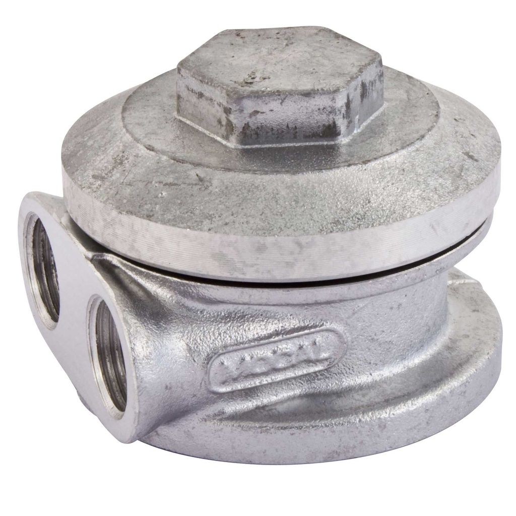 [802473-1927985] Mocal Oil Take Off Plate (1/2 Inch BSP Top Ports, 3/4 Inch UNF)