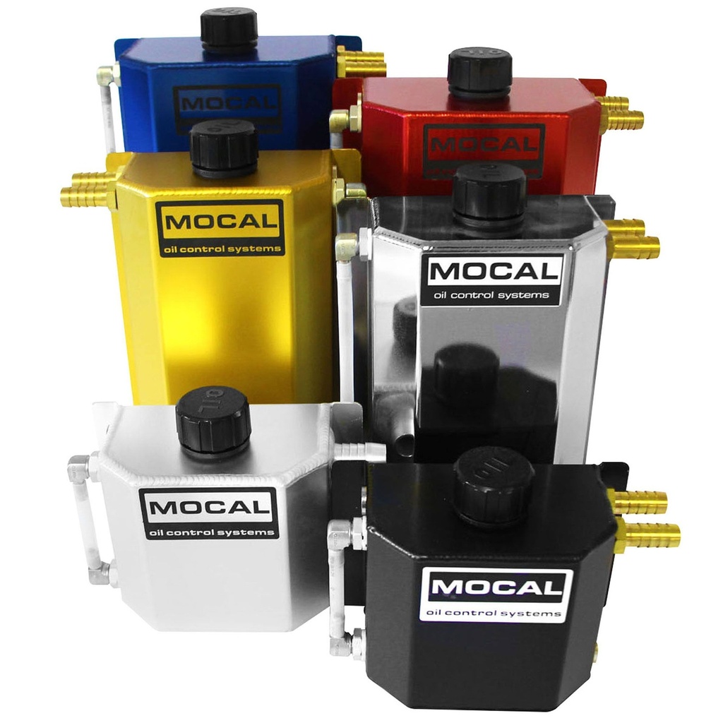 [245403-1501063] Mocal Alloy Oil Catch Tank (2 Litre, Brushed Aluminium)