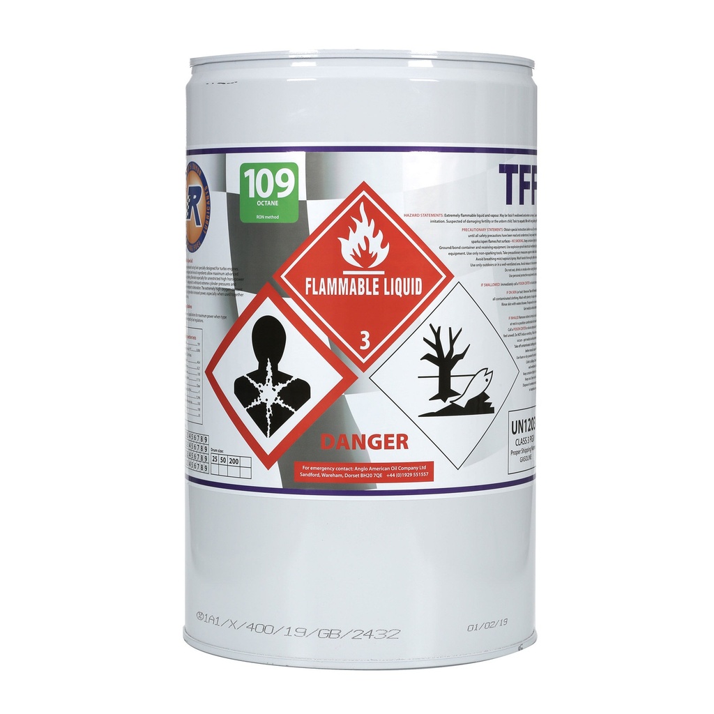 [AAORTFF-25] R Racing TFF Unleaded Race Fuel For Turbo Engines - 109 RON