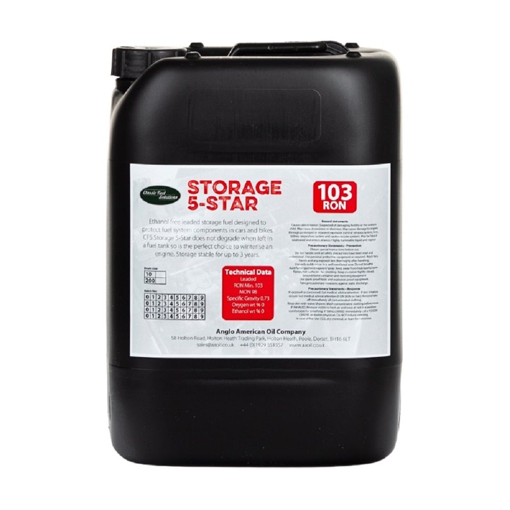[AAOSTORAGE5STAR10] Classic Fuel Solutions Storage 5 Star Race Fuel - 103 RON