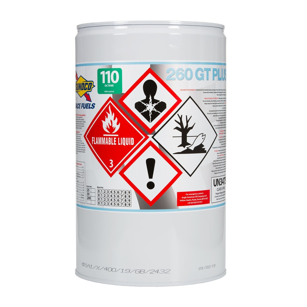 [AAOGTP-25] Sunoco 260GT Plus Unleaded Race Fuel - 110 RON