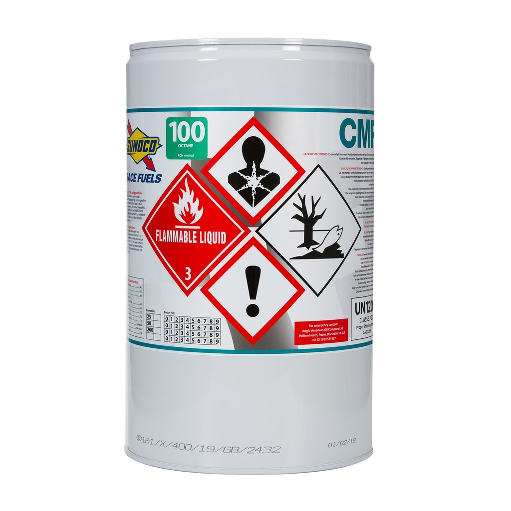 [AAOCMR-25] Sunoco CMR Motorsport UK Compliant Unleaded Race Fuel - 100 RON