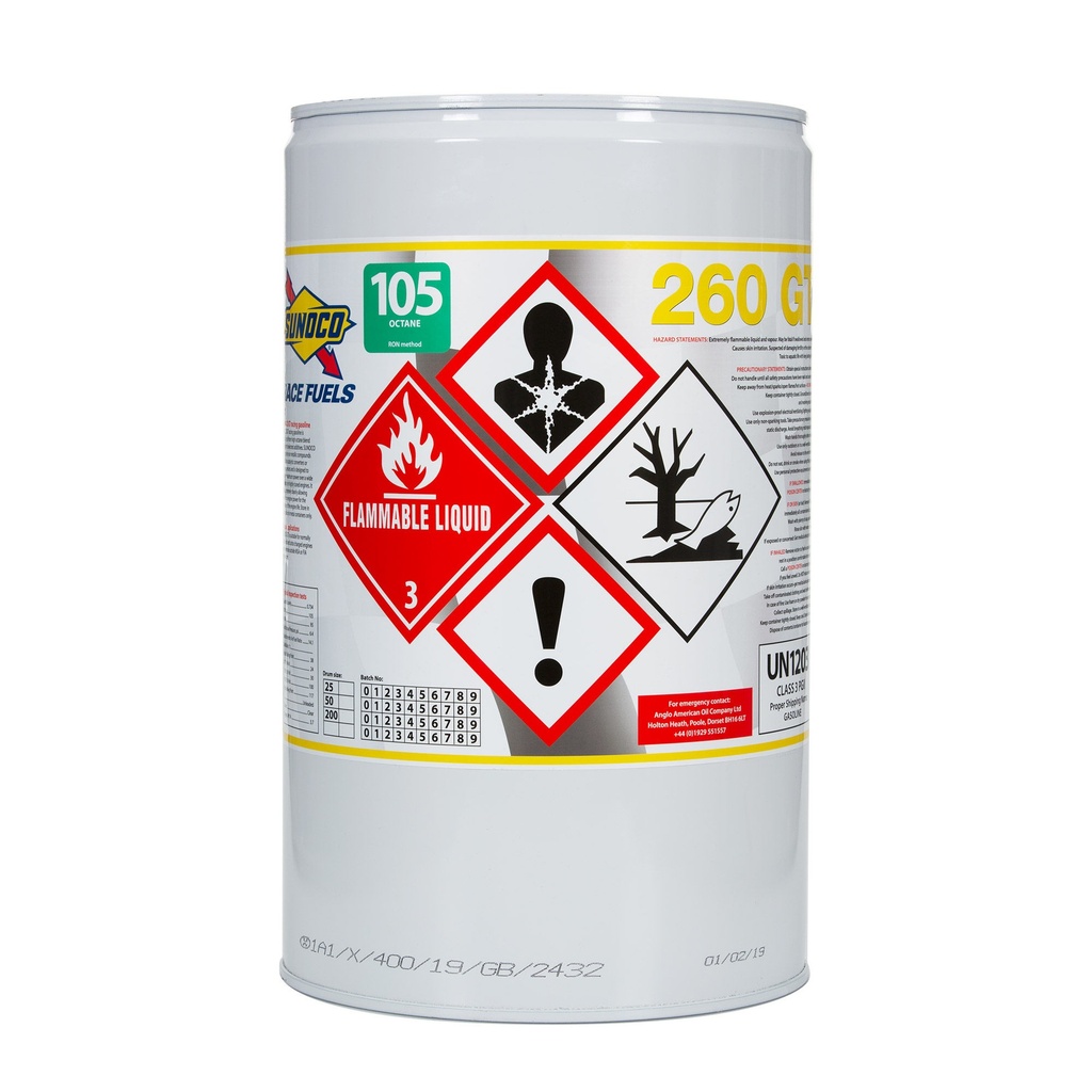 [AAOSGT-25] Sunoco 260GT Unleaded Race Fuel - 105 RON