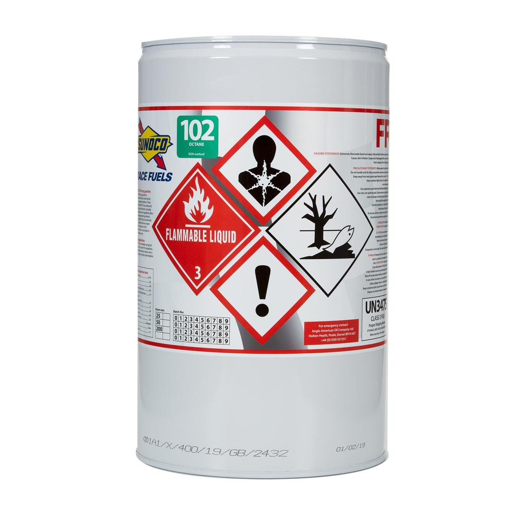 [AAOFR-25] Sunoco FR (E10) FIA Compliant Unleaded Race Fuel - 102 RON