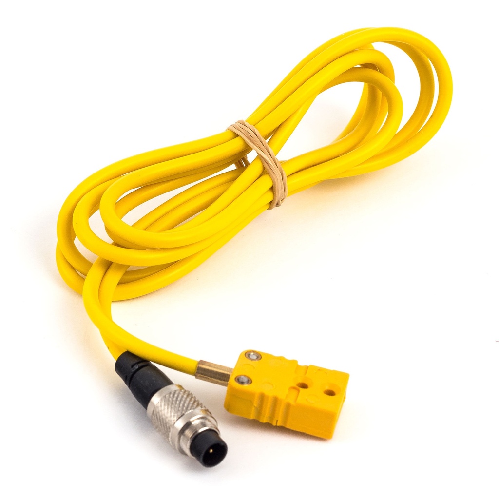 AIM Thermocouple Patch Lead - TC Yellow to 712 3 Pin (Metal Binder Plug)