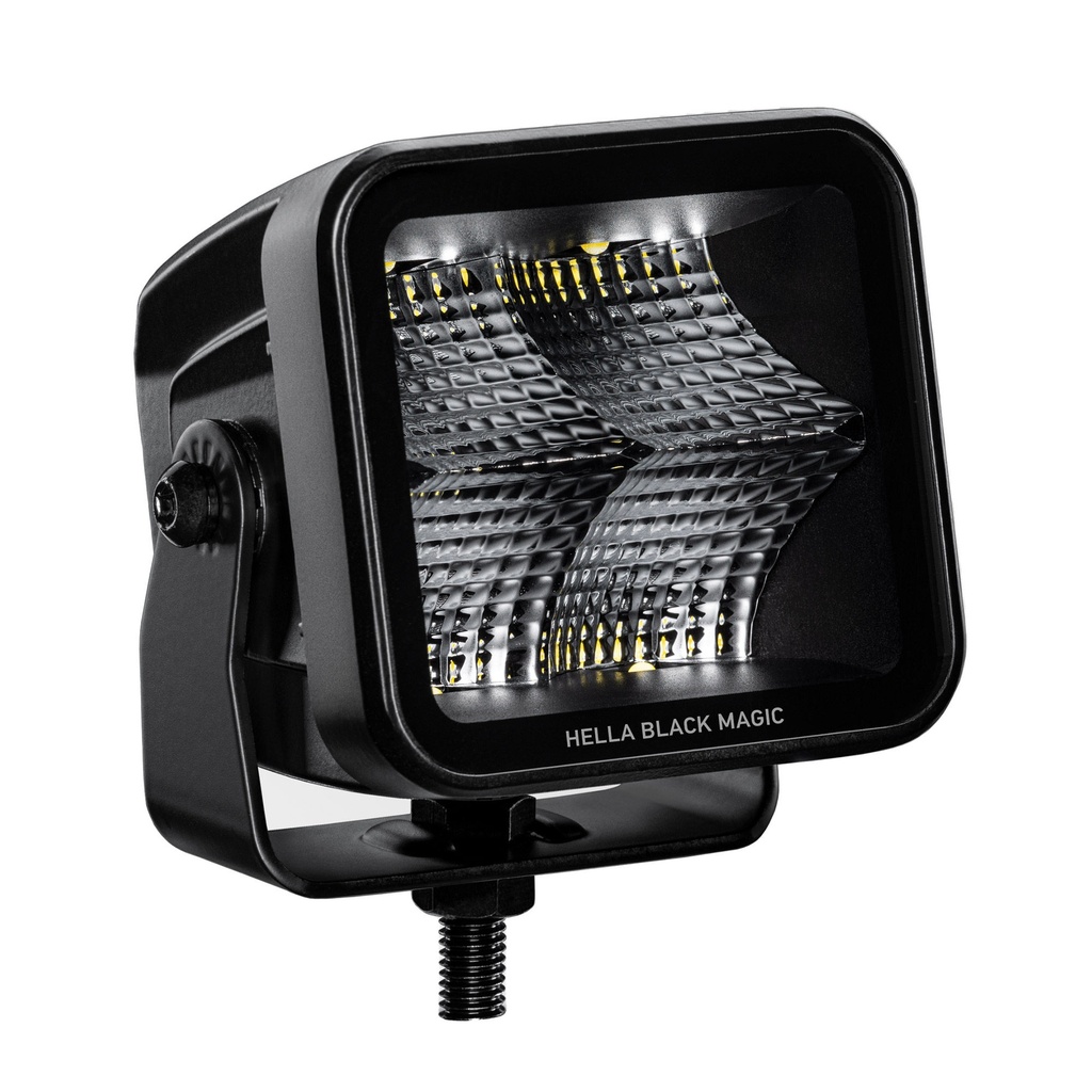 [7001004-3623354] Hella Black Magic LED Cube Lamp - 3.2 Inch (Spot Lamp)