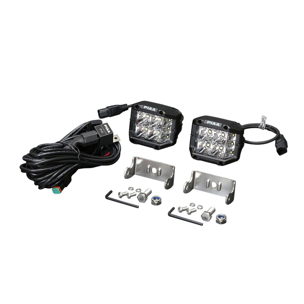 [PIADKQE39E] PIAA Quad Edge 4” LED Cube Light Kit