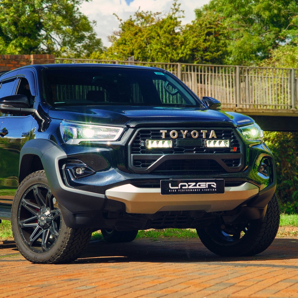 [LZRGK-HILUX-ELITE-06K] Lazer Lamps Grille Integration Kit With Gen 2 Triple-R 750 Elite Lamps