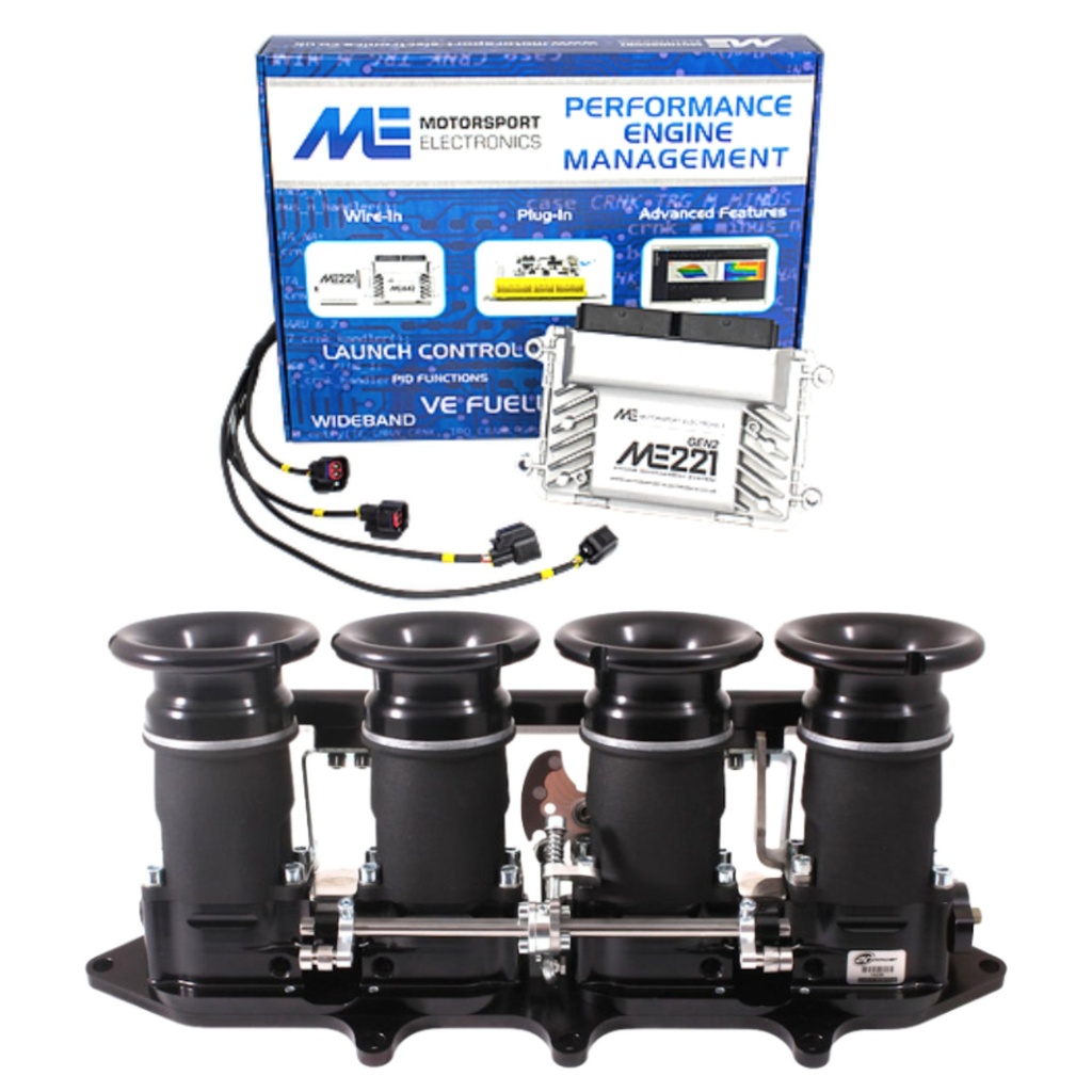 AT Power Direct To Head Throttle Body Kit With ME221 ECU & Loom - Ford Zetec