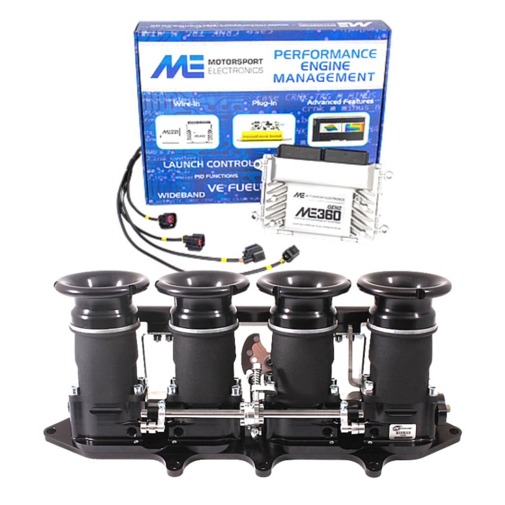 AT Power Direct To Head Throttle Body Kit With ME360 ECU & Loom - Ford Zetec