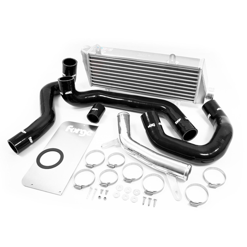 Forge Front Mount Intercooler with Black Silicone Hose