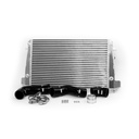 Forge Front Mount Intercooler with Black Silicone Hoses
