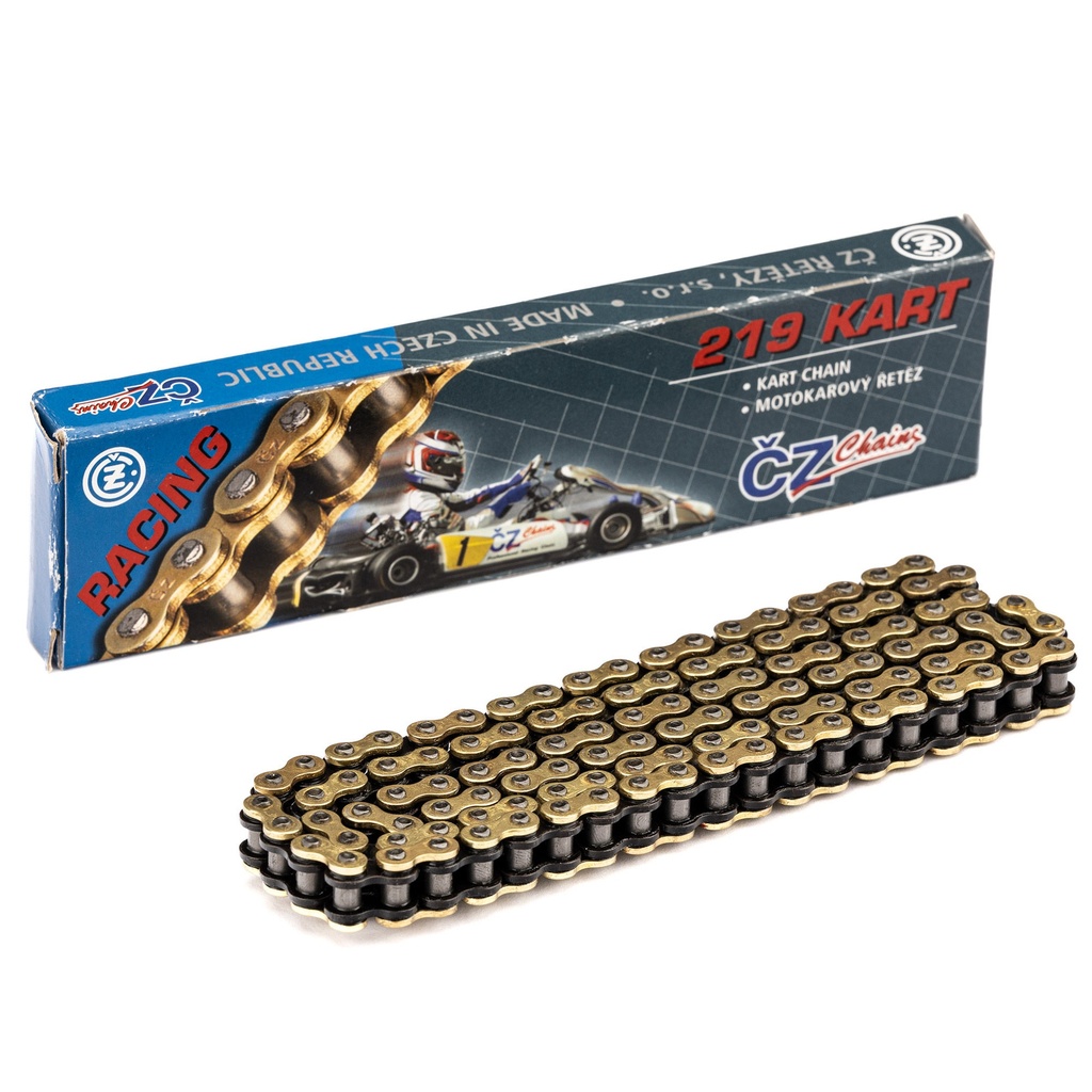 [7001076-3630123] CZ Chains 219 Pitch High Quality O Ring Kart Chain (100 Link)