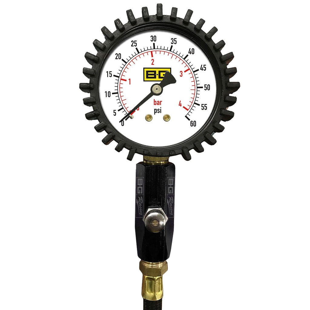 B-G Racing Tyre Pressure Gauge - 2.5 Inch