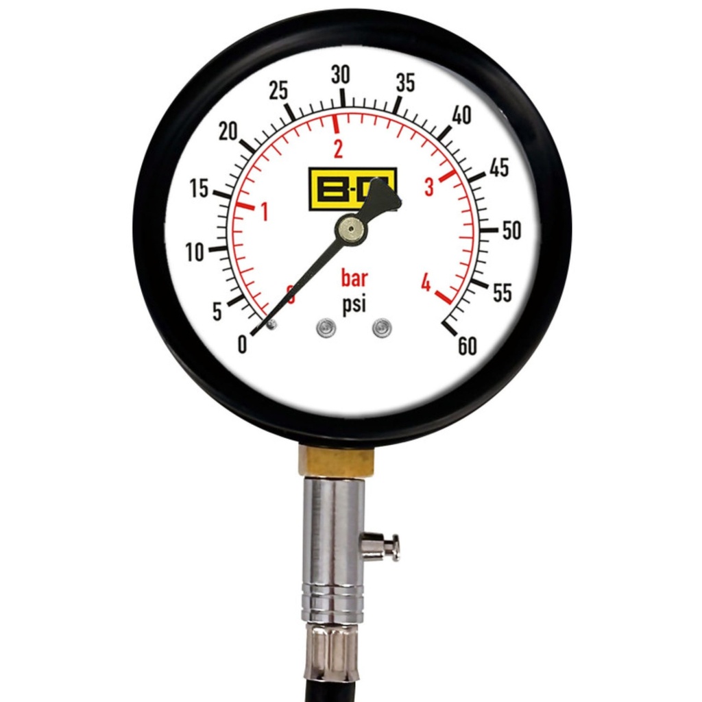 B-G Racing Tyre Pressure Gauge - 4 Inch