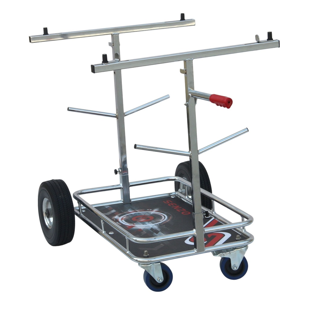 [ZKMK081T] Senzo Chrome 4 Wheel Kart Trolley