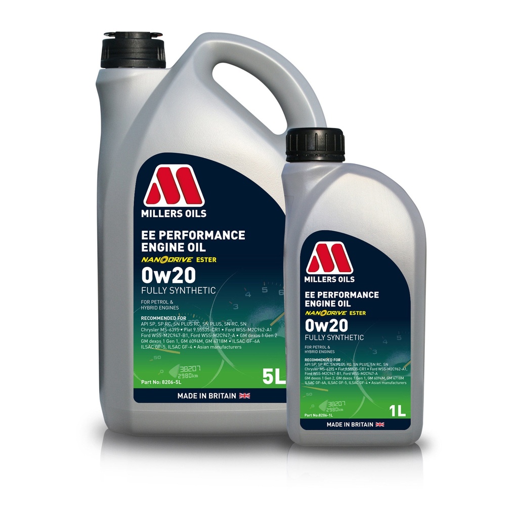 Millers Oils EE Performance 0W20 Fully Synthetic Engine Oil