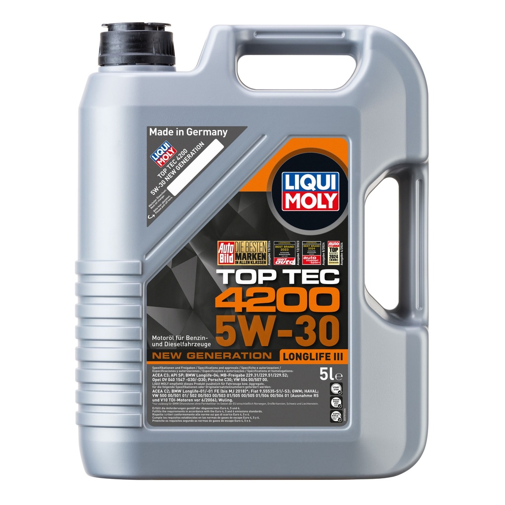Liqui Moly Top Tec 4200 5W30 Synthetic Technology Engine Oil