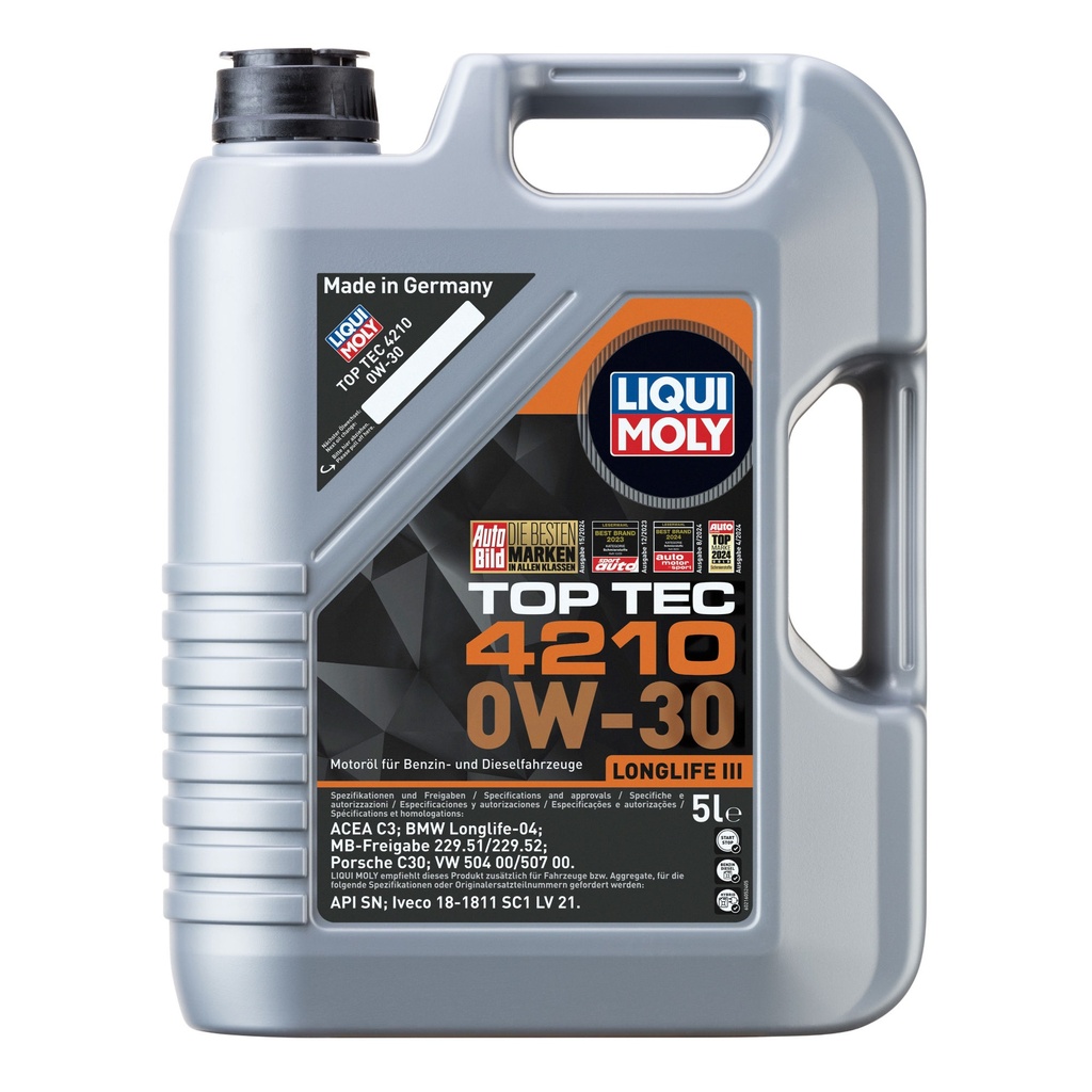 Liqui Moly Top Tec 4210 0W30 Synthetic Technology Engine Oil