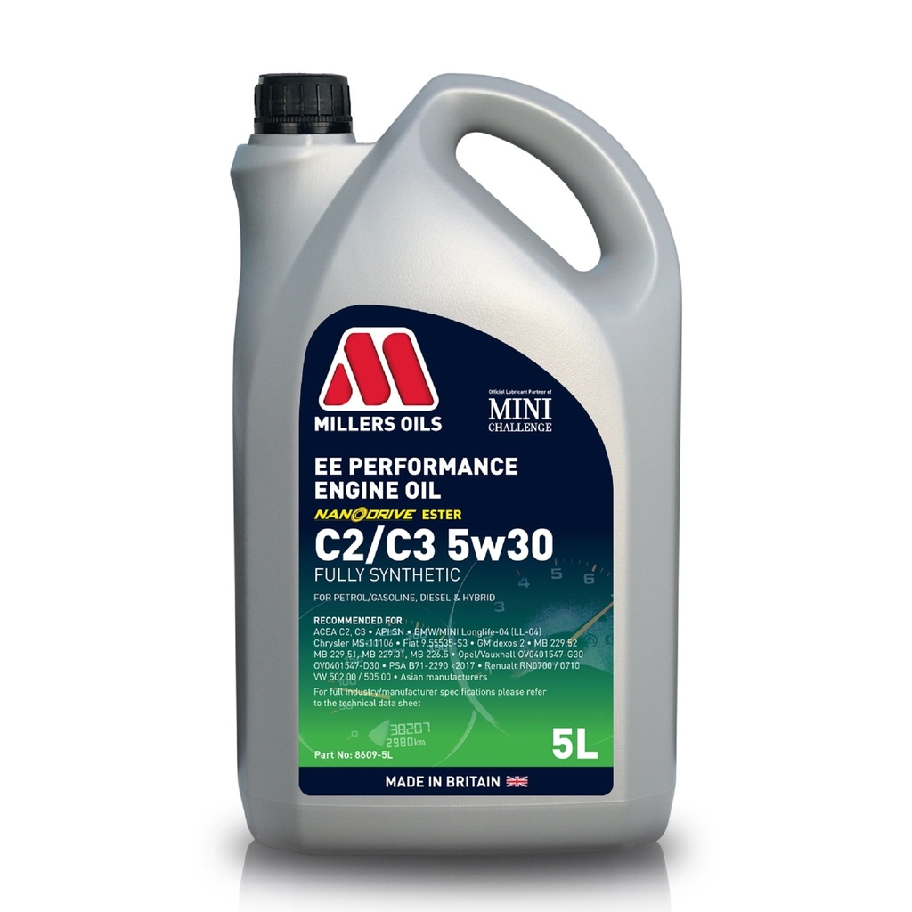 Millers Oils EE Performance C2/C3 5W30 Fully Synthetic Engine Oil