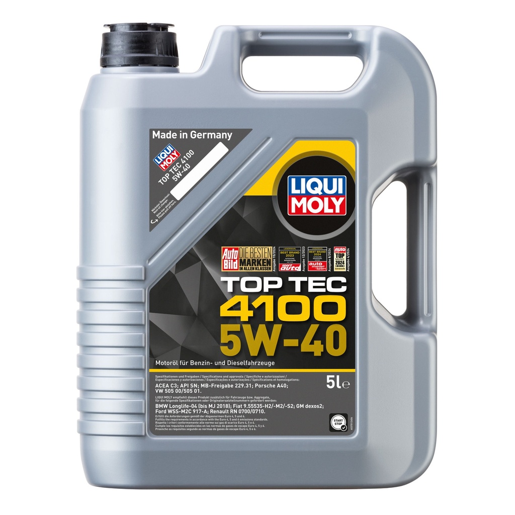 Liqui Moly Top Tec 4100 5W40 Synthetic Technology Engine Oil