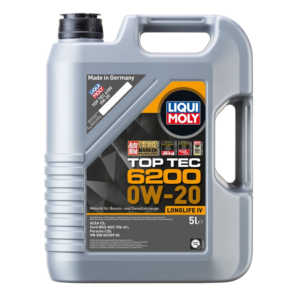 Liqui Moly Top Tec 6200 0W20 Synthetic Technology Engine Oil