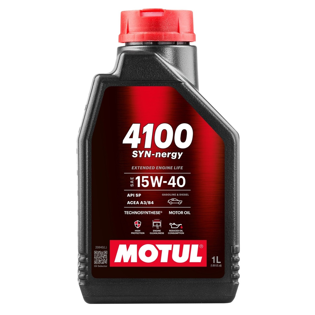 Motul 4100 SYN-Nergy 15W40 Technosynthese Engine Oil