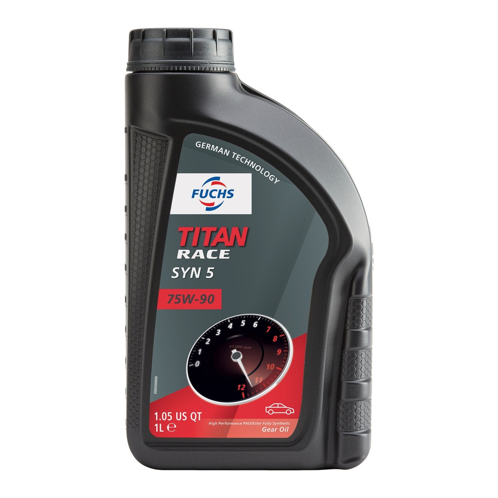 [2003335-3072522] Fuchs Titan Race Syn 5 Synthetic Gear Oil 75W90 (1 x 1 Litre)
