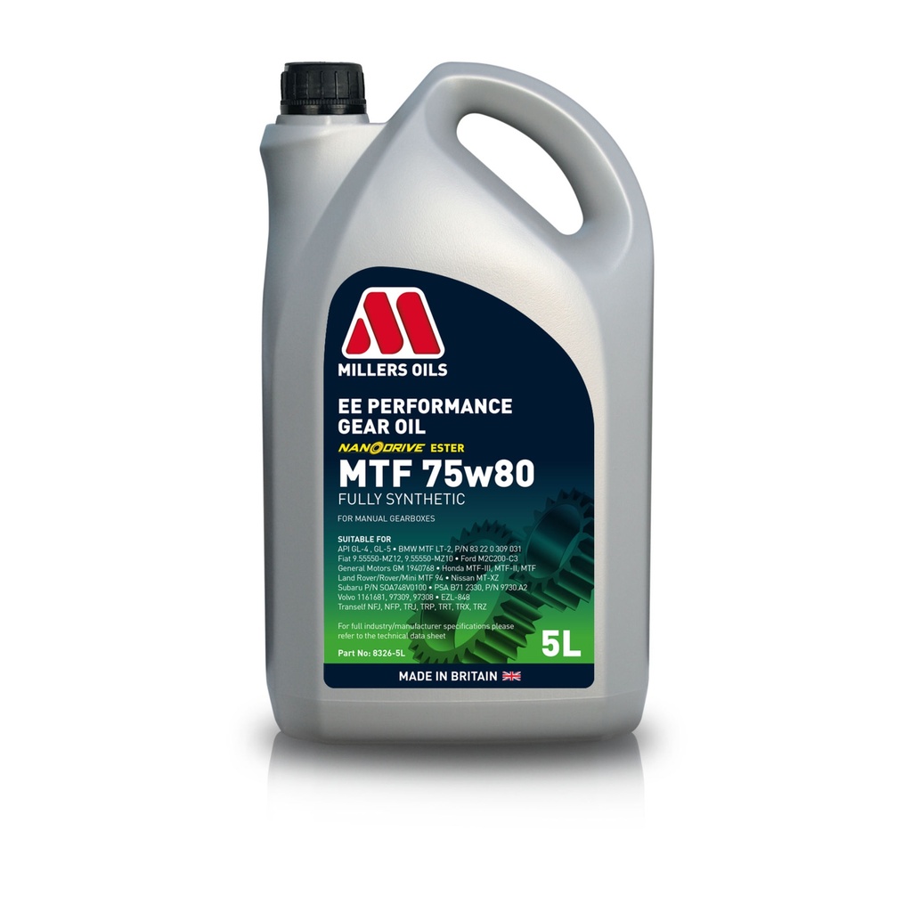 Millers Oils EE Performance MTF 75W80 Synthetic Gear Oil