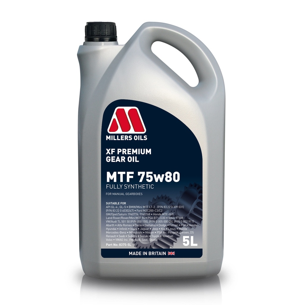 [7000541-3050249] Millers Oils XF Premium MTF 75w80 Gear Oil (1 Litre)