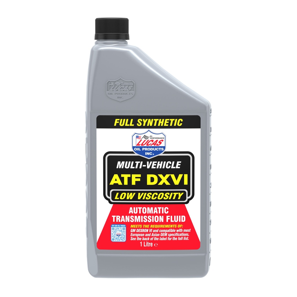 [7002095-3873354] Lucas Oil Multi-Vehicle ATF DXVI Synthetic Automatic Transmission Fluid (1 Litre)