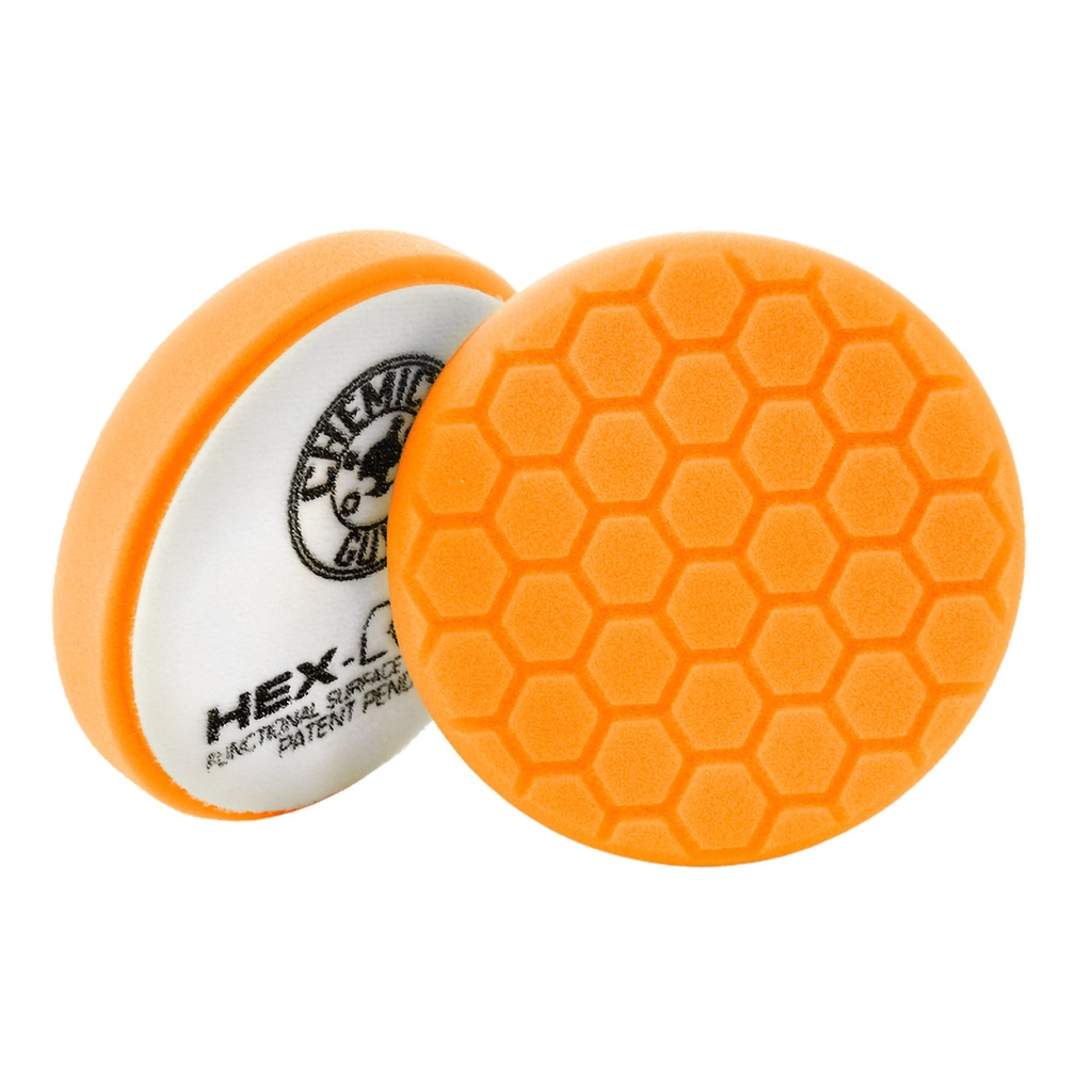 [CMGBUFX-102HEX5] Chemical Guys Hex-Logic Medium-Heavy Machine Polishing Pad - Orange