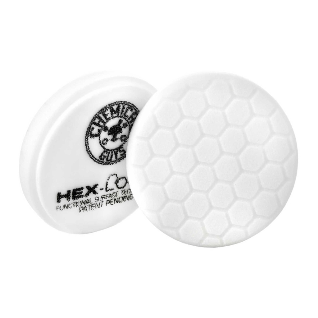 [CMGBUFX-104HEX5] Chemical Guys Hex-Logic Light-Medium Machine Polishing Pad - White