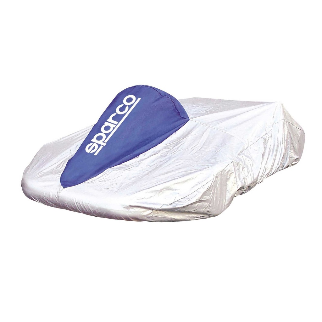 [248618-3815867] Sparco Kart Cover (Silver / Black)