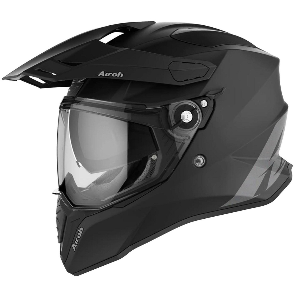 [2006365-2109862] Airoh Commander Adventure Plain Motorcycle Helmet (M (57-58cm), Gloss White)
