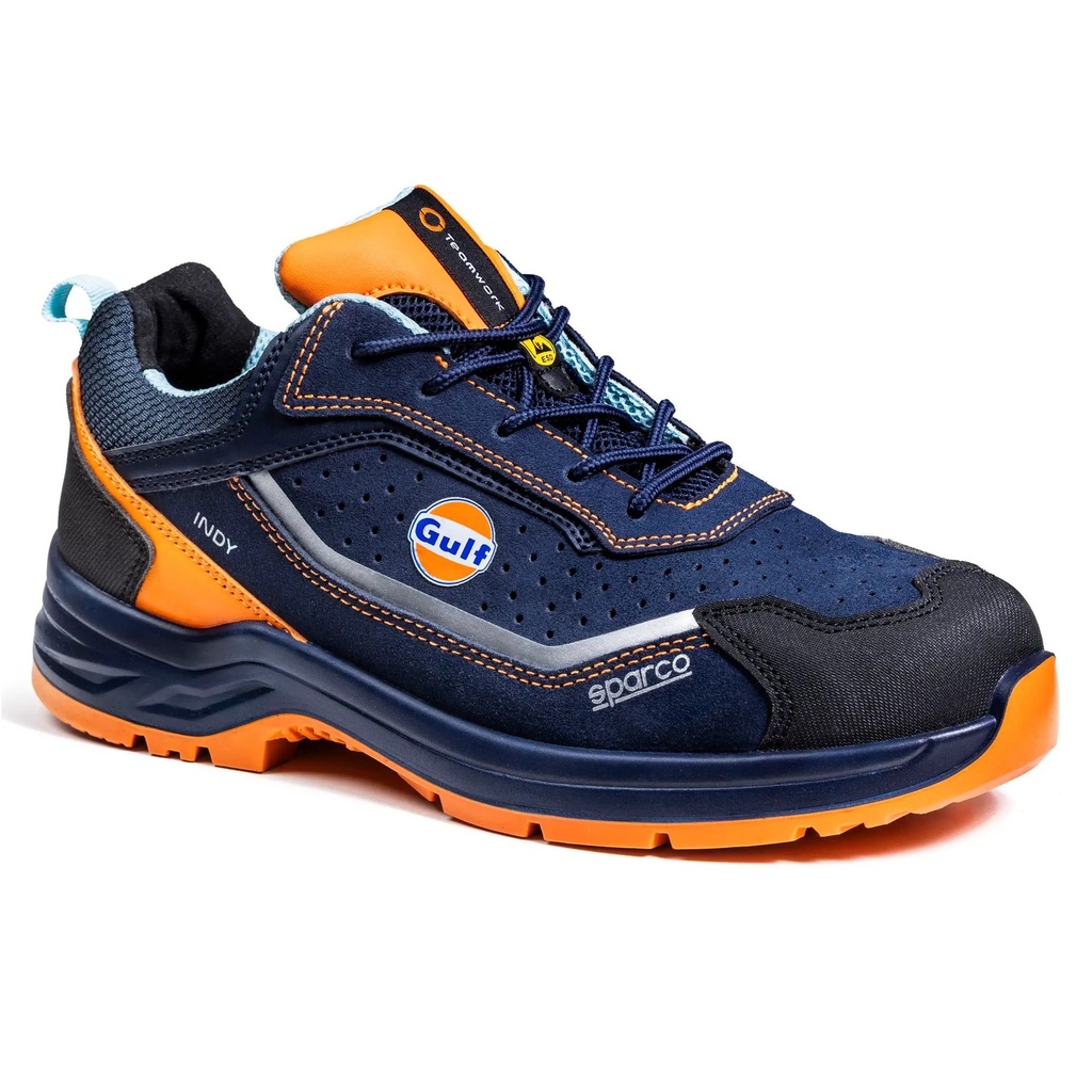 [7002301-3889799] Sparco Indy Gulf Meteor S1P ESD Safety Shoes (UK 3.5 / Eur 36)