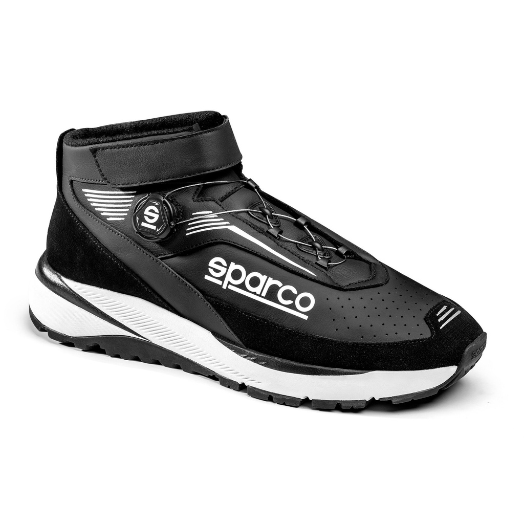 [7001218-3816069] Sparco Chrono Mechanics Shoe (UK 5 / Eur 38, Black / White)