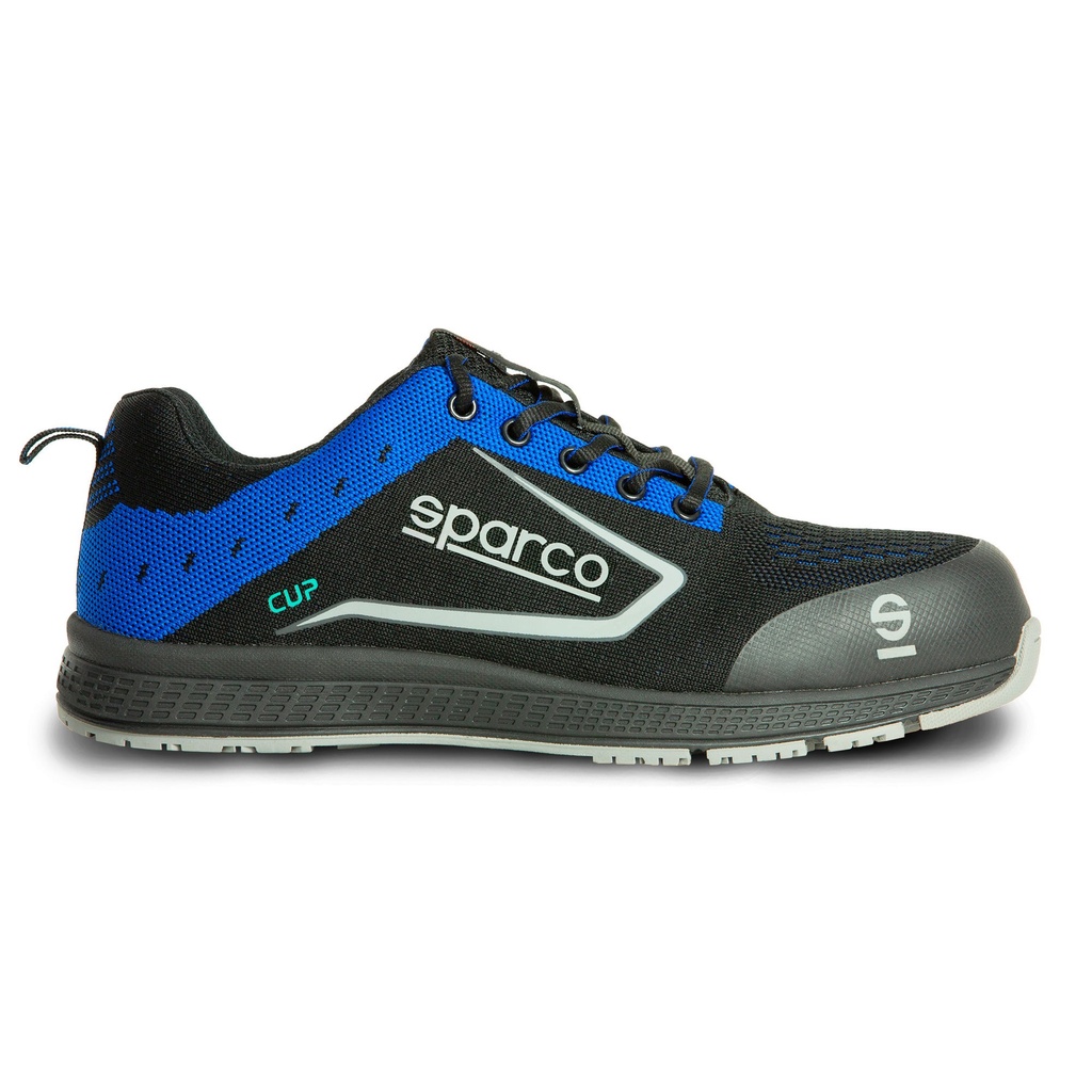 [7001040-3627957] Sparco Cup S1P SRC Safety Shoes (UK 3.5 / Eur 36, Ricard (Black / Blue))