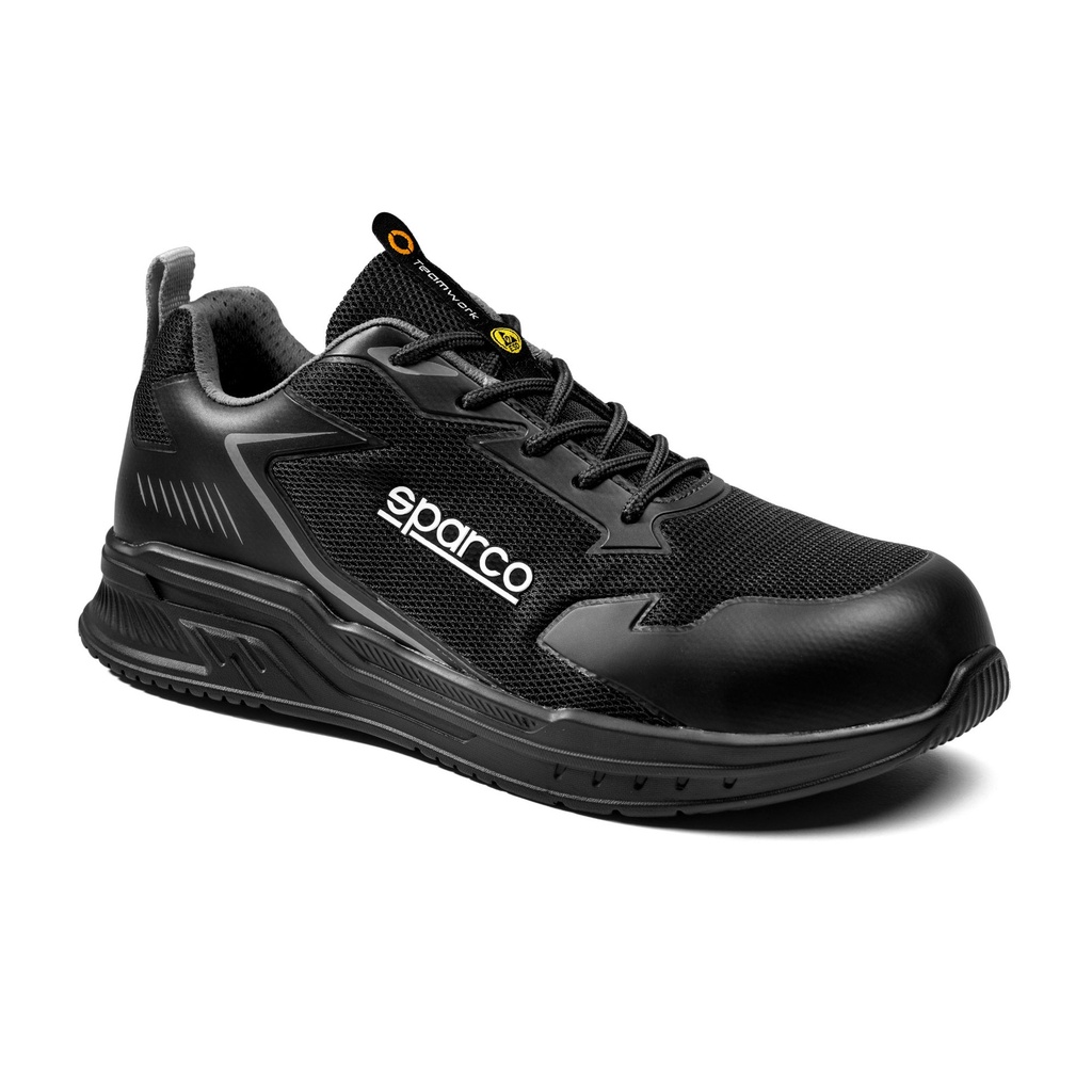 [7002316-3889955] Sparco Turbo S1PS ESD Safety Shoes (UK 3.5 / Eur 36, Black / Grey)