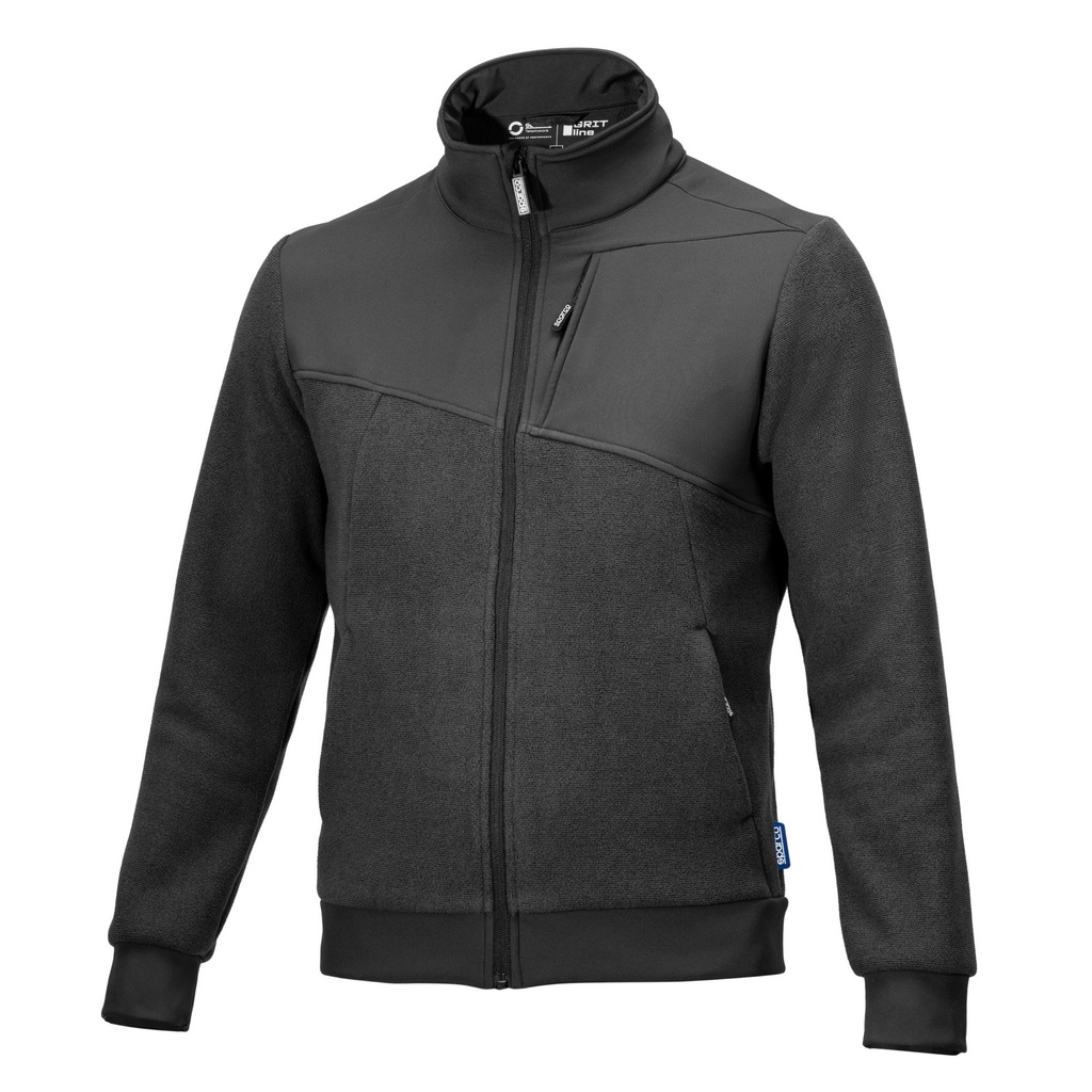 [7002220-3886017] Sparco Grit Full Zip Fleece (S, Grey)
