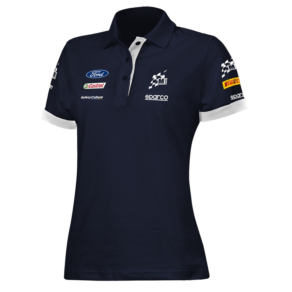 [7000941-3577652] Sparco Ford M-Sport Teamwear Womens Polo Shirt